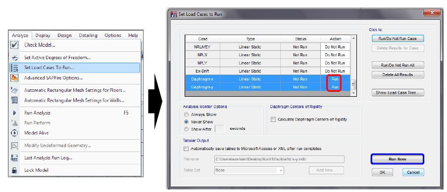 کنترل صلبیت دیافراگم سقف ها
