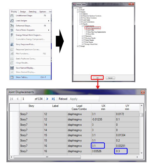 کنترل صلبیت دیافراگم سقف ها