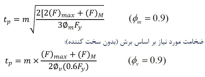 الزامات طراحي لرزه اي كف ستون ها