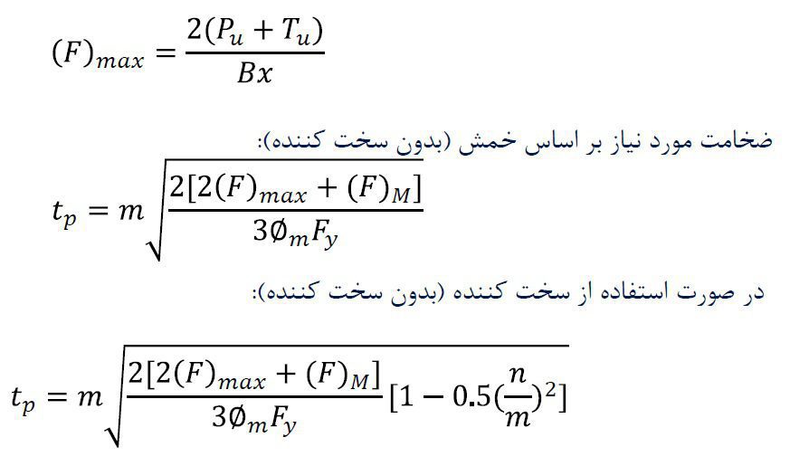 الزامات طراحي لرزه اي كف ستون ها