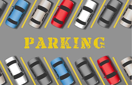 parking Lot with cars